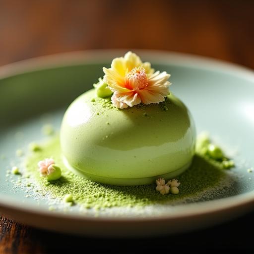 抹茶と和三盆のデザート